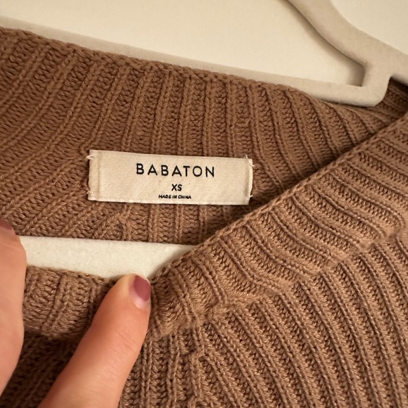 Camel Ribbed Knit Sweater - XS - Picture 6 of 6